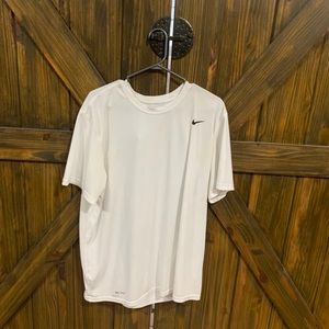 Nike work out shirt repels sweat.